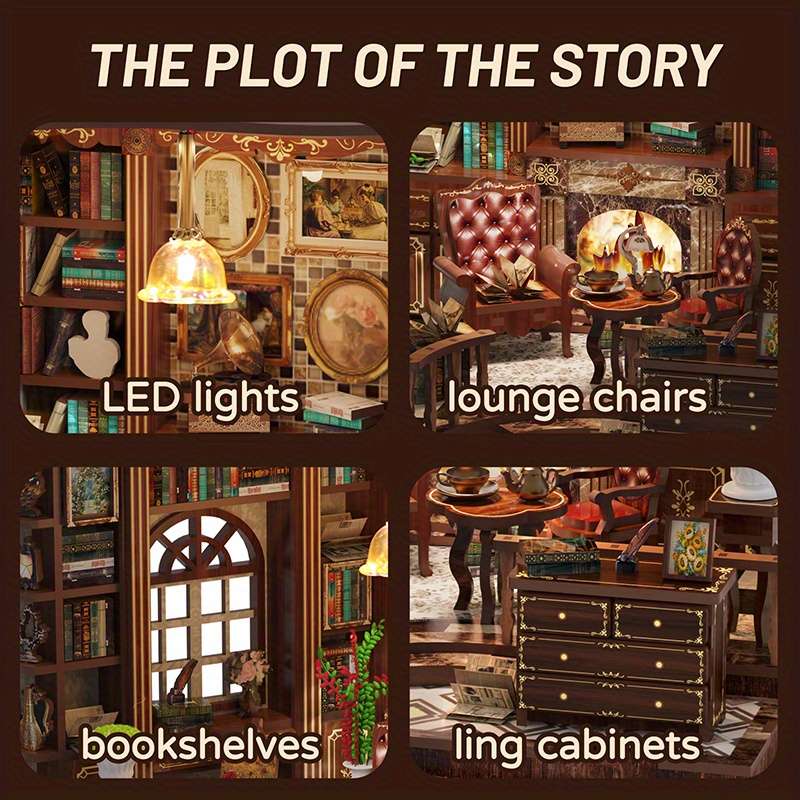 3D House Puzzle Model Model Left Bank Bookstore