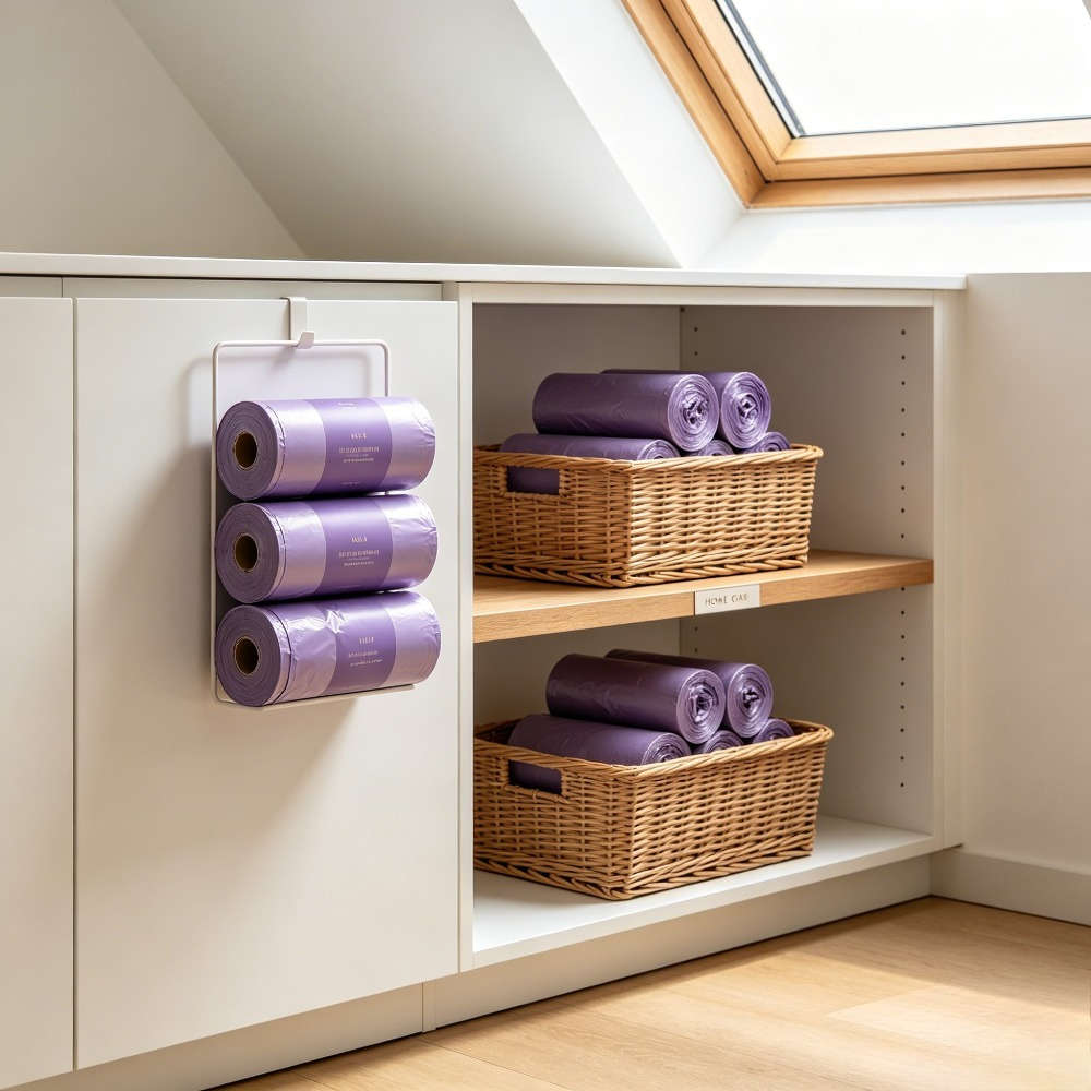 Trash Bag5 Rollspurple 100 Pcs