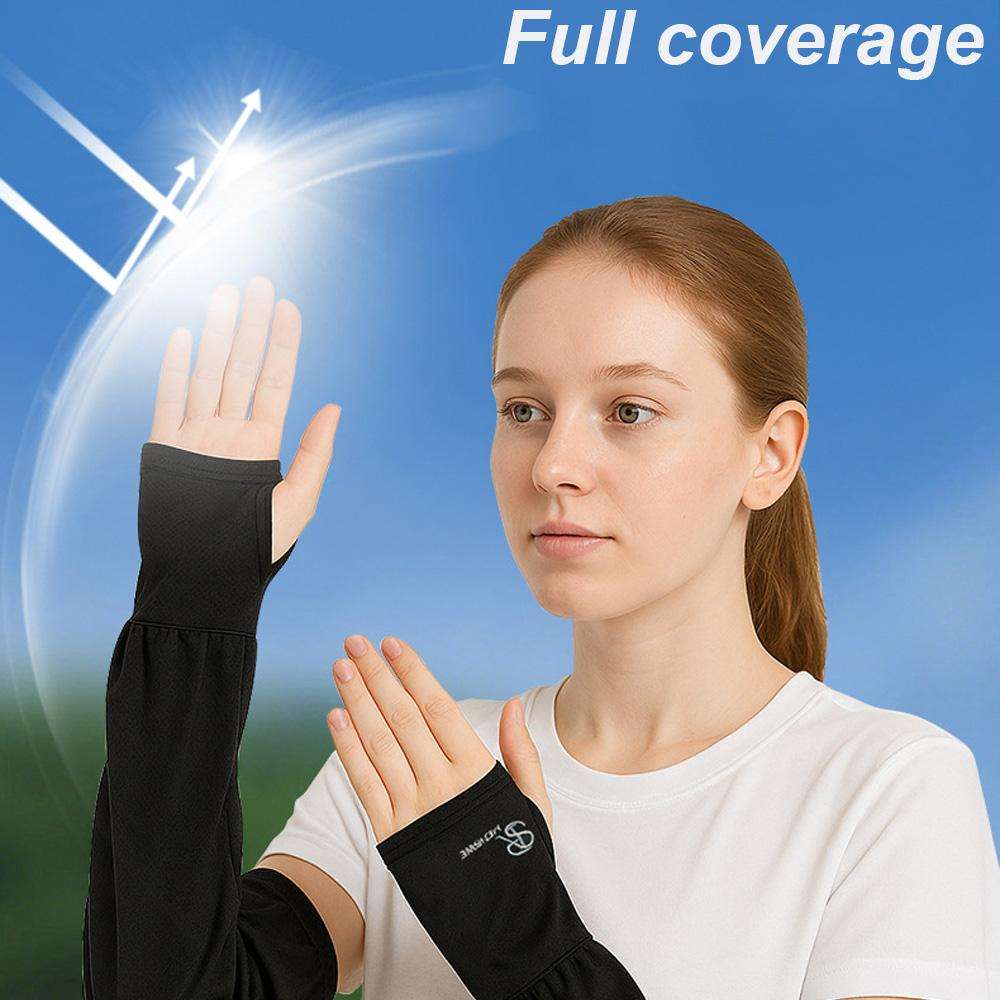 Sunscreen Sleeves Color 2Pcs White