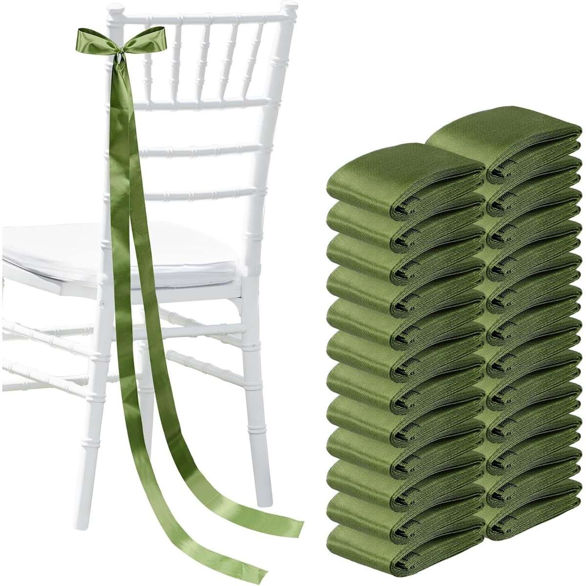 Wedding Supplies Color Olive Green Model 4*200Cm