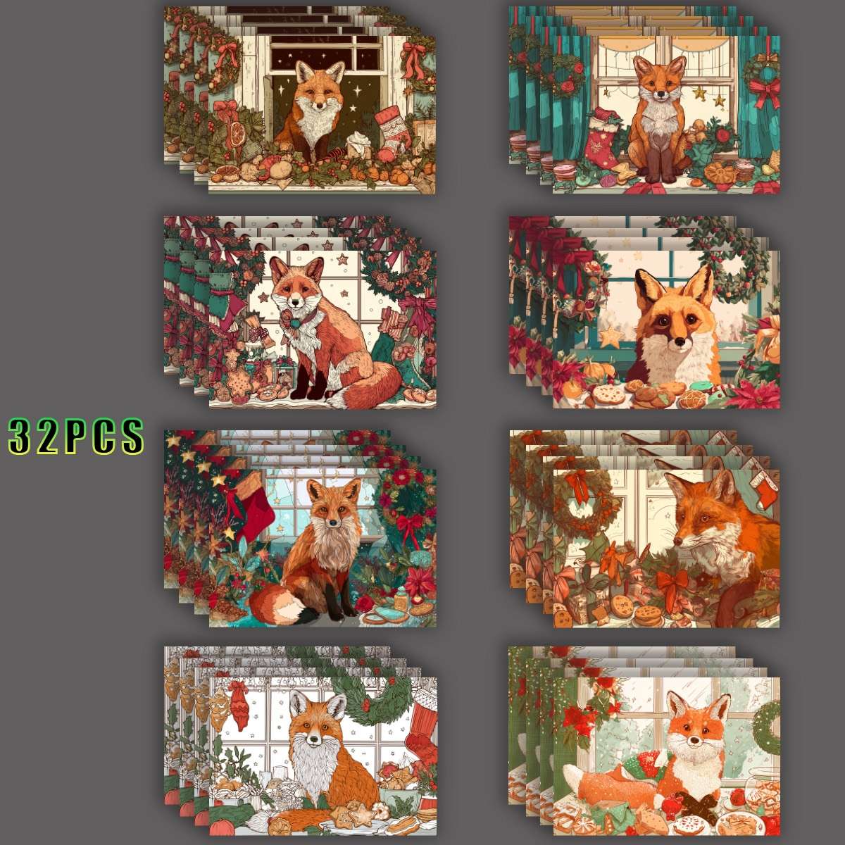 Greeting Cards Quantity 32Pcs