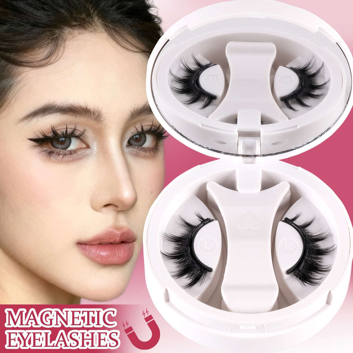 False Eyelashes Color Magnetic Suction Hair A