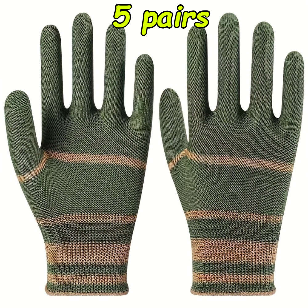 Work Gloves Color Black Quantity5 Pairs