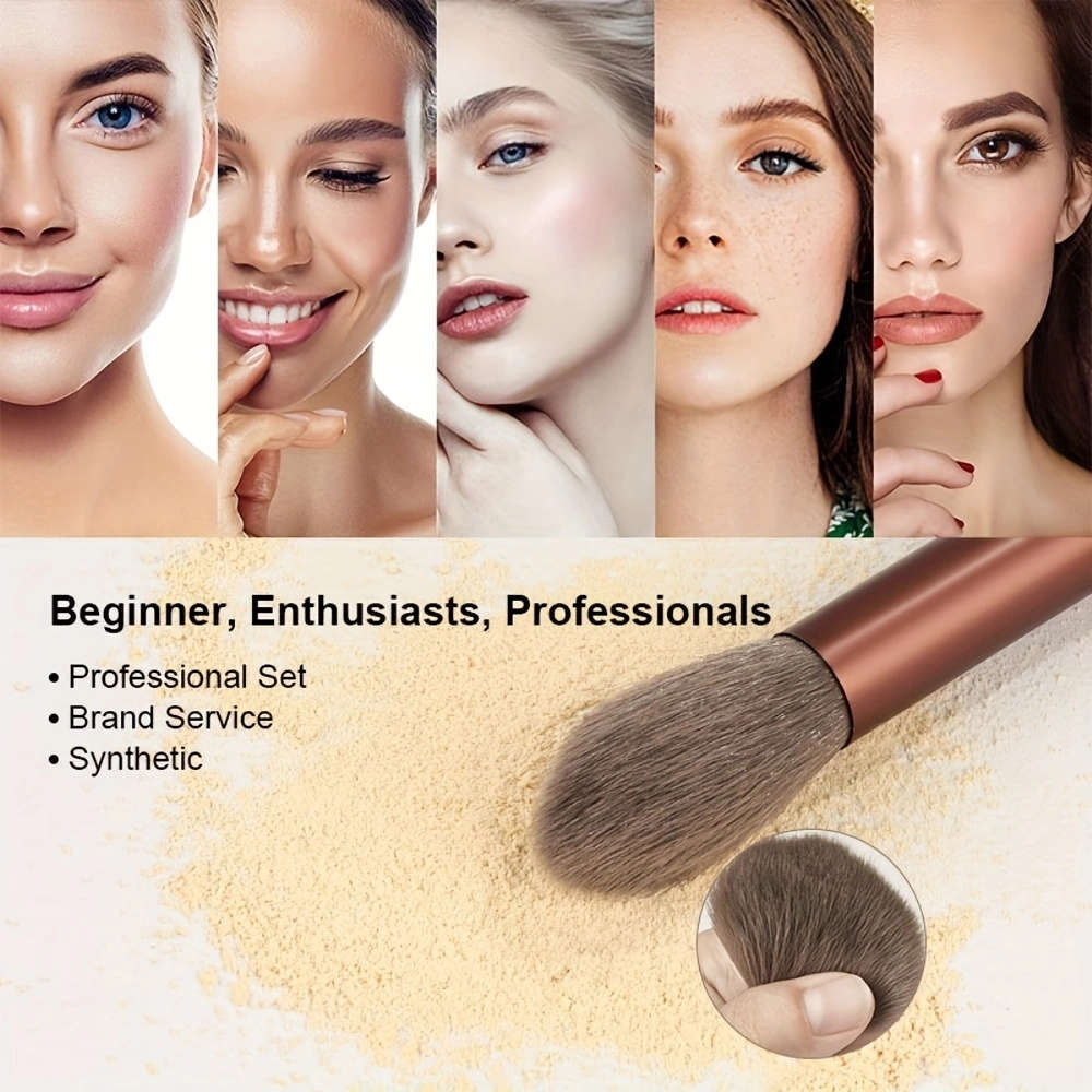 Makeup Brush Set Color Brown Obb
