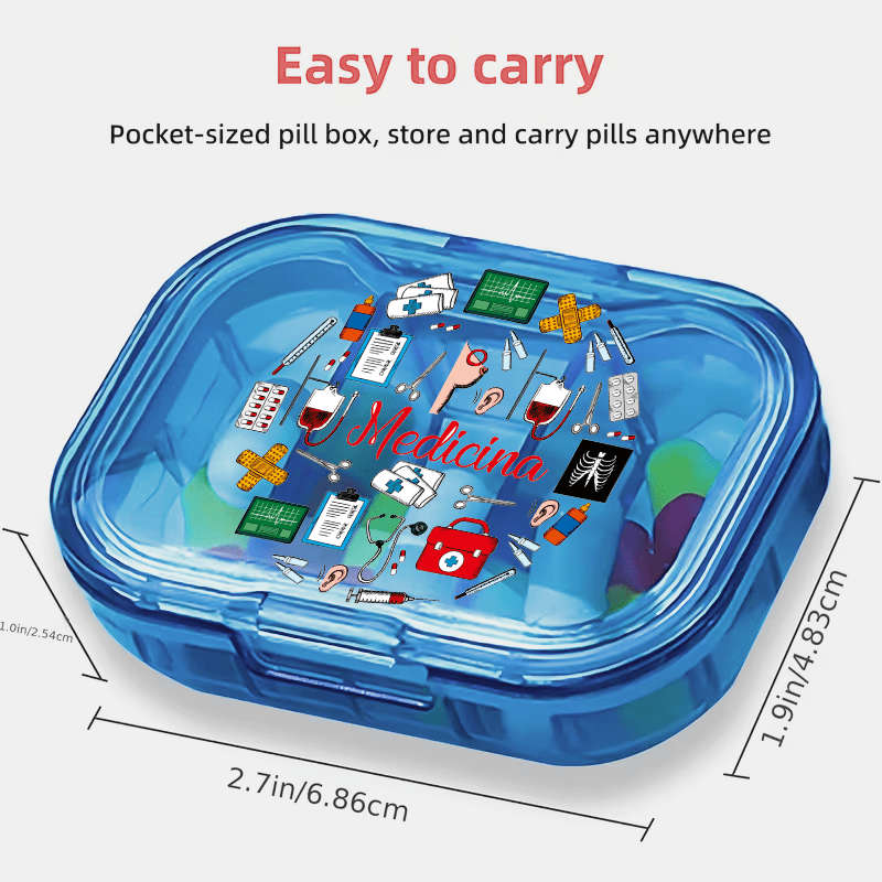 Antibacterial Box 1Pc Blue Medicine Box