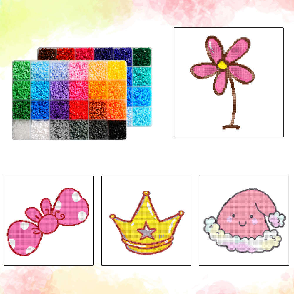 Perler Bead Set 48 Colors Box