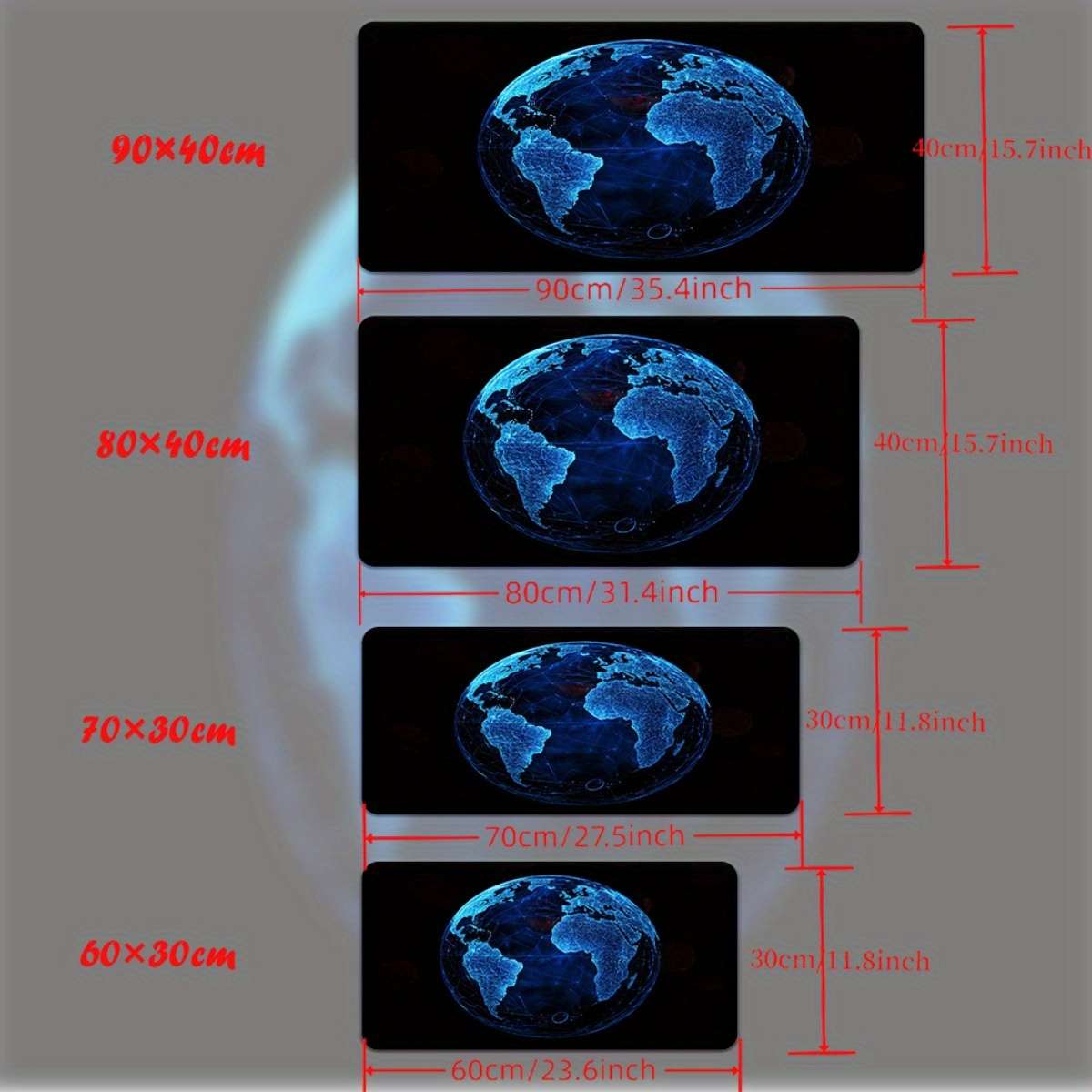 Mouse Pad Size 60X30Cm