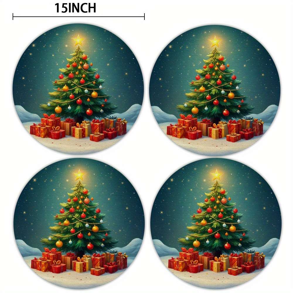 Christmas Tablecloth Items Yx 6Pcs