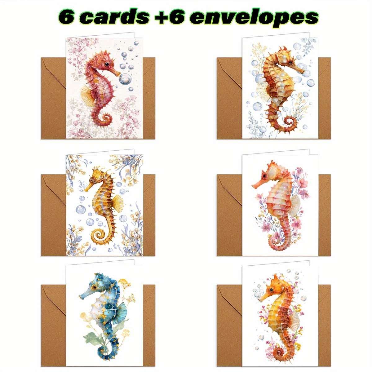 Greeting Cards Quantity 6Pcs
