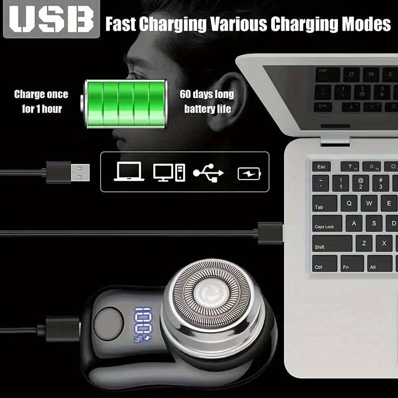 Sleek Portable Efficient Ultra Cordless Men'S Mini Portable Skincare Routine