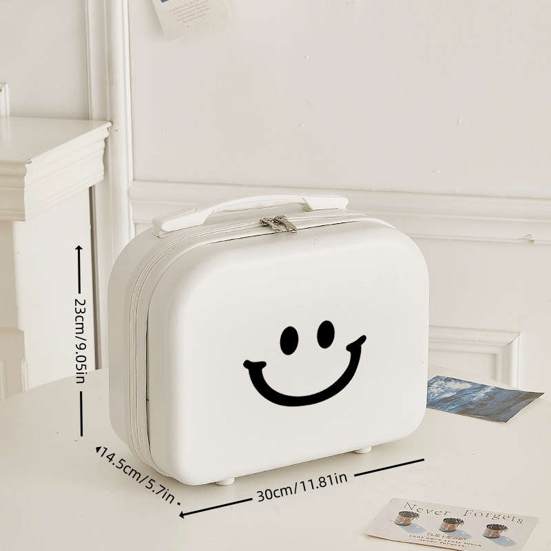 Super Inch Portable Cosmetics Travel Bag Lightweight Suitcase Makeup Organizer W