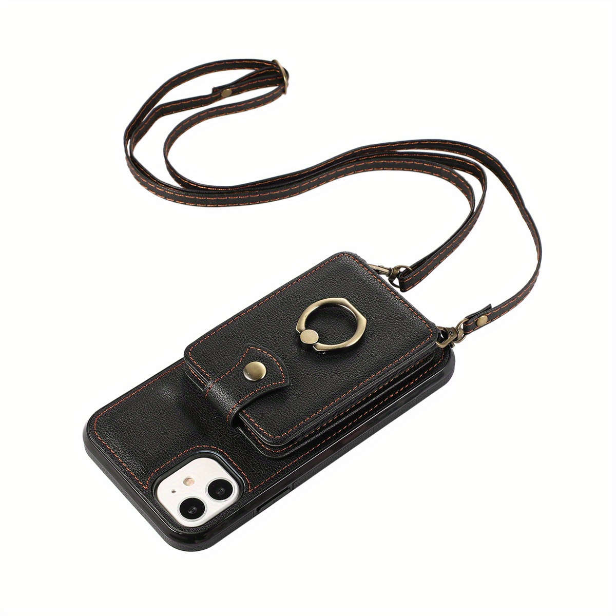 Black For iPhonetective Case Wallet Phone Case