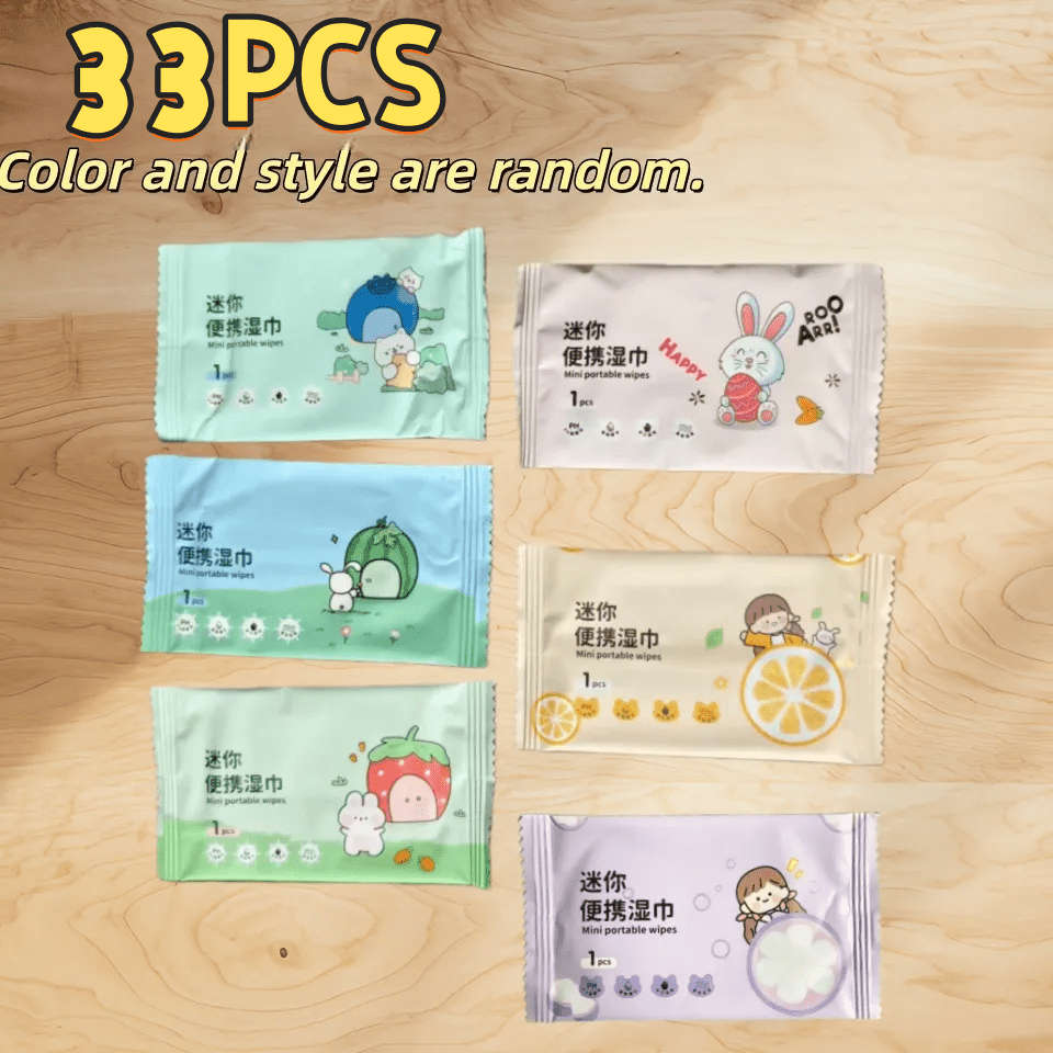 Wet Wipes Items 6Pc Colors And Styles Random