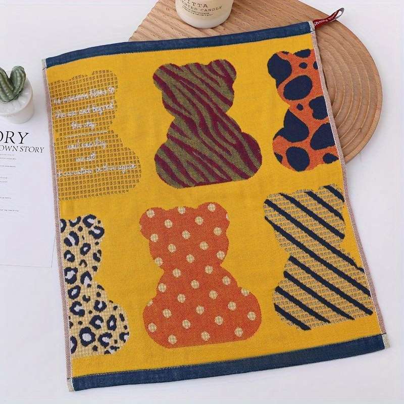 Towel Color 2Pcs Bear  Owl