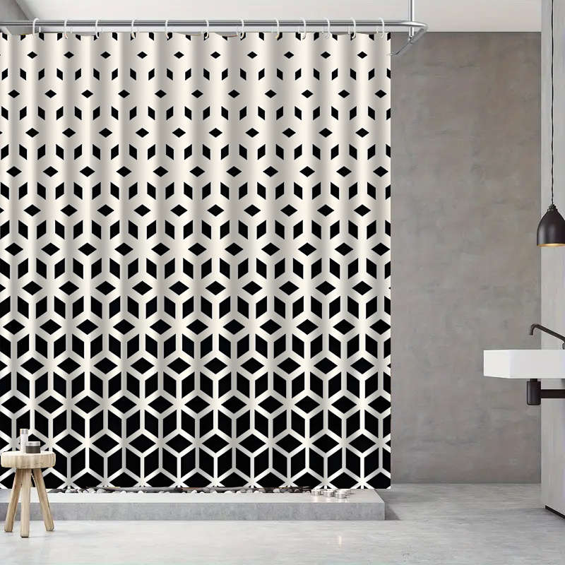 Waterproof Shower Curtain Color Polychrome Size 180X180 180.01Cm*180.01Cm