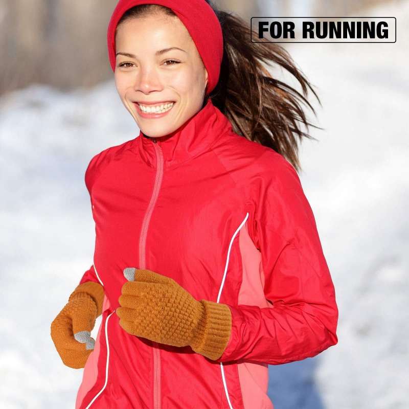 White Winter Touchscreen Gloves