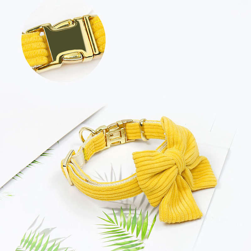 Dog Leash Color Yellow2Piece Set Size S