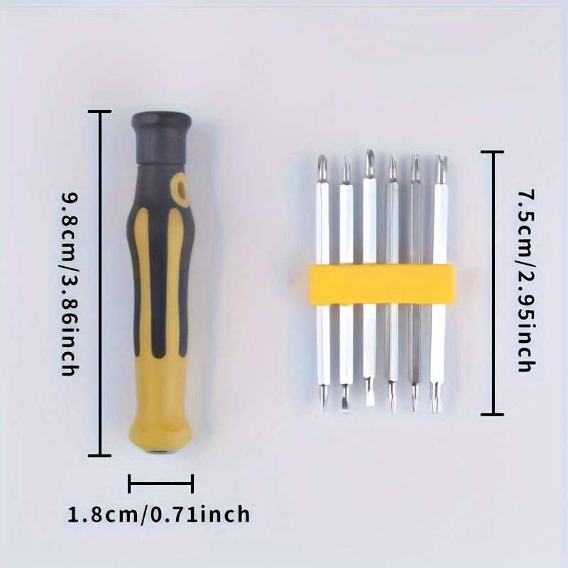 Screwdriver Bit Tool Set Color 6Pcs Set Colorful