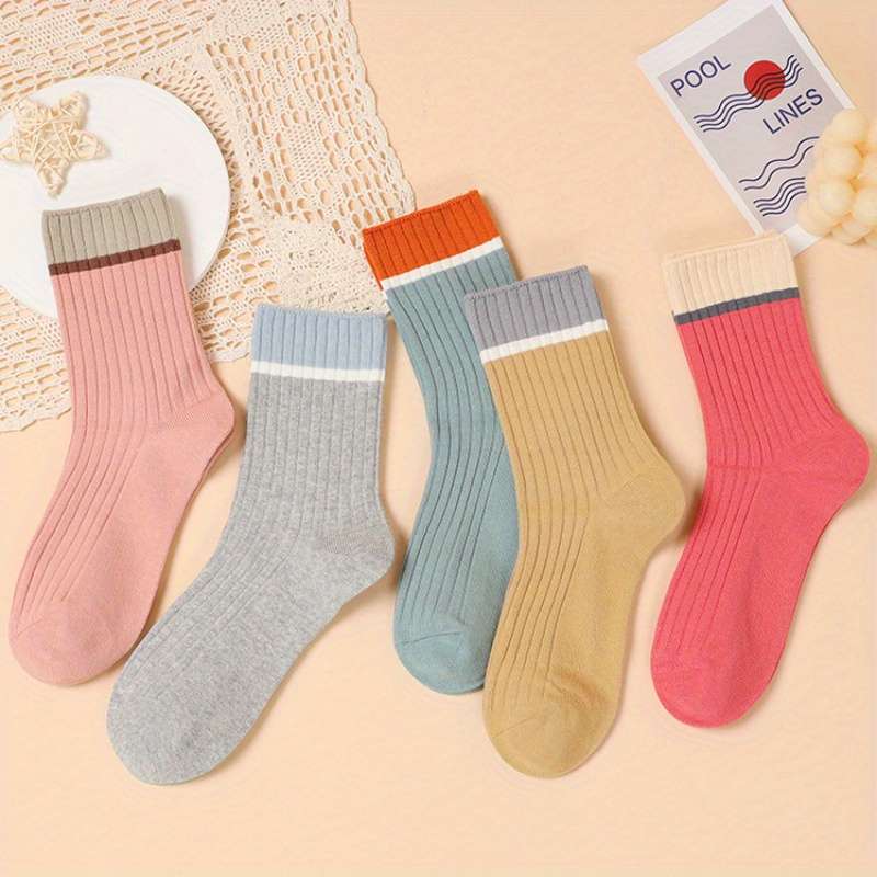 Women S Socks Color 5Pack Style A Size Onesize