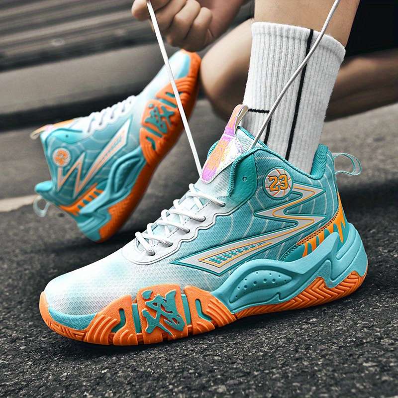 Sneakers Green Orange Size Uk 7