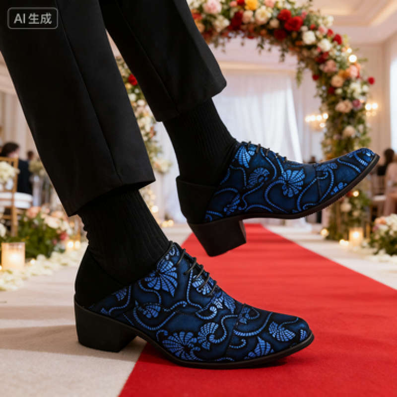Mens Leather Shoes Color Blue Sizeuk 10