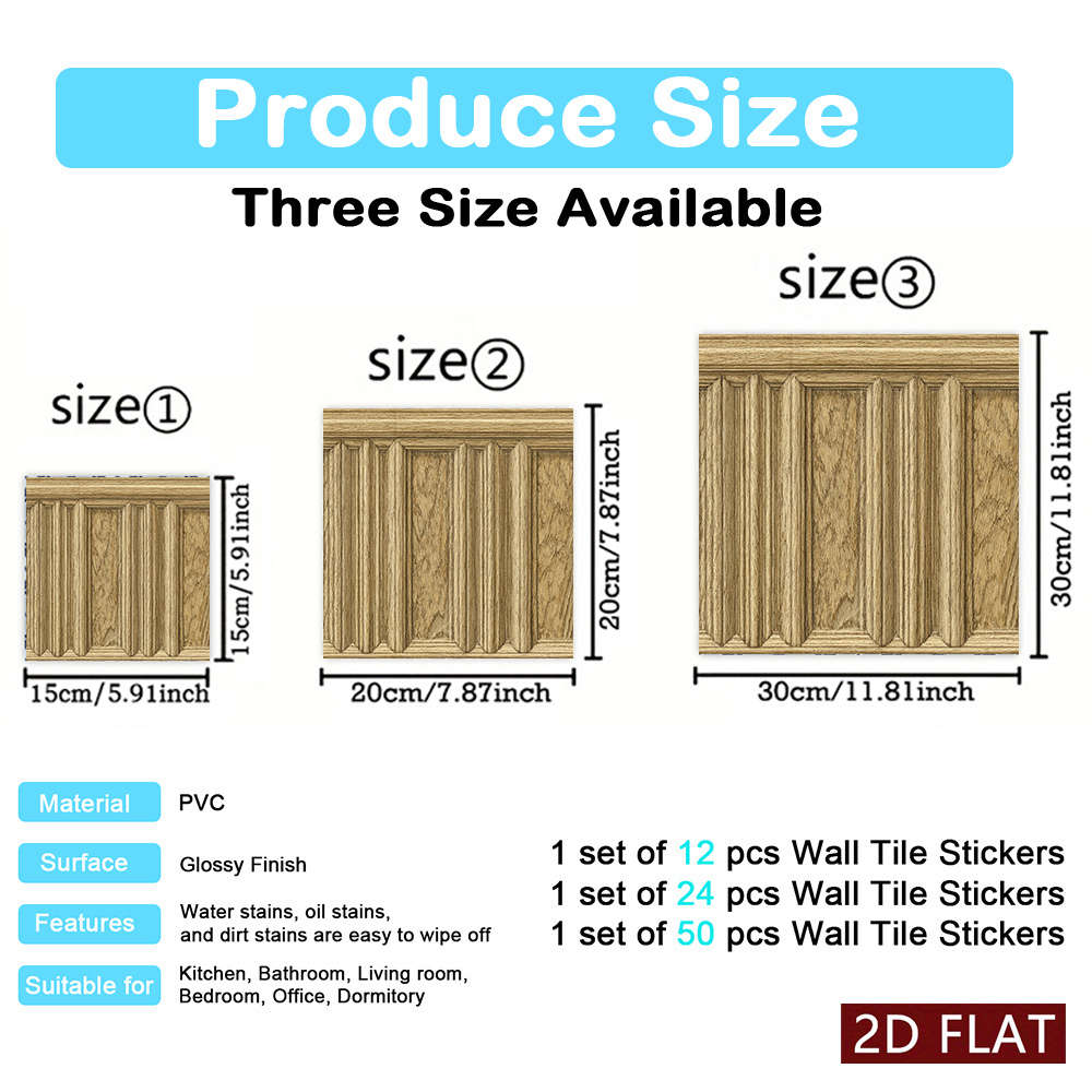 Self Adhesive Floor Stickers 5.91X5.91Inch15X15Cm 12Pcs