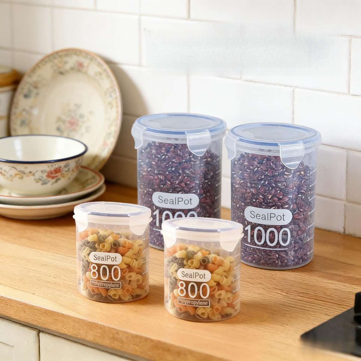 Sealed Jar Size 2Pcs 800Ml2Pcs 1000Ml Quantity4Pcs