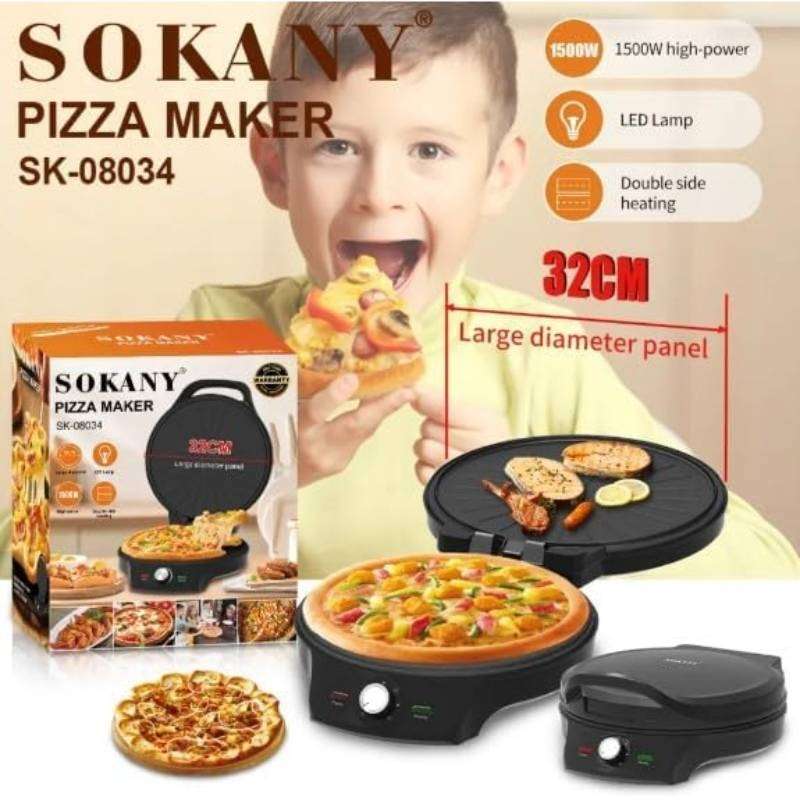 Phrx 1500W Automatic Round Pizza Maker Machine 32cm