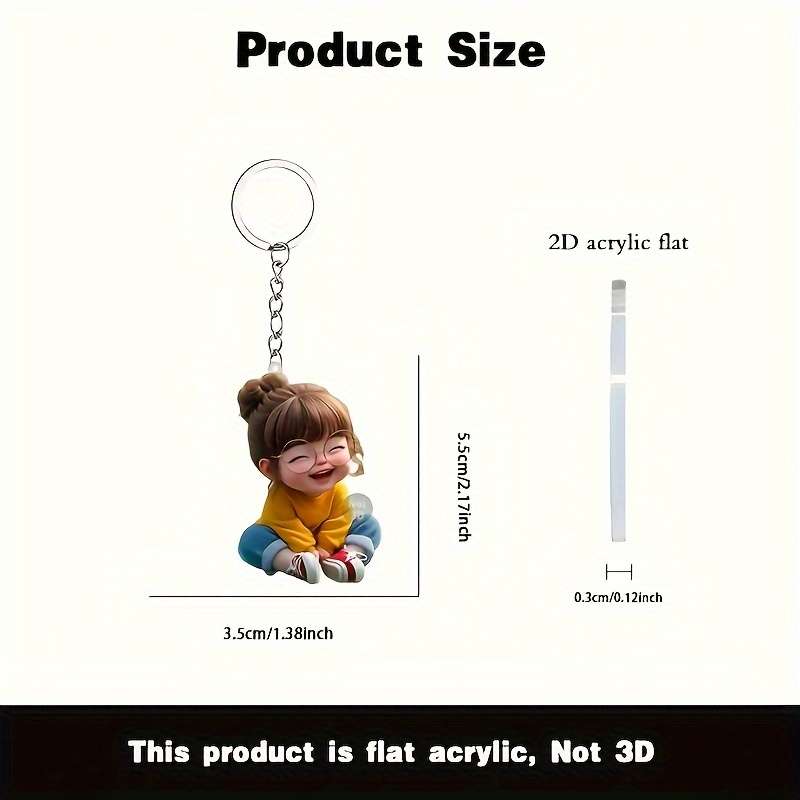 Keychain Ornament Material Acrylic