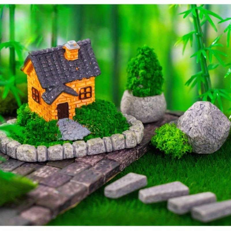 30Pcs Mini Model Garden Accessories Set