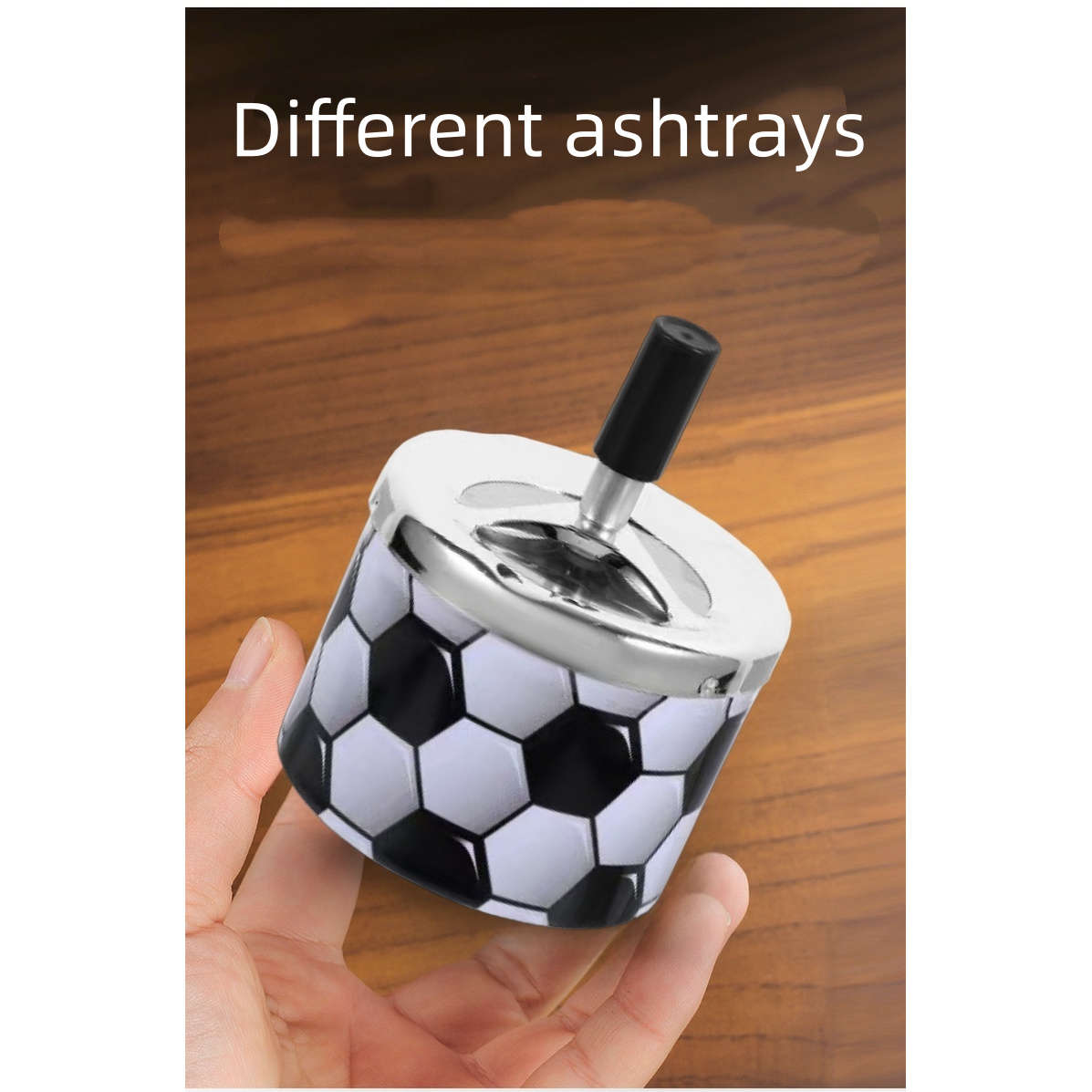 Heavy Duty Vintage Metal Ashtray With Windproof Rotating Lid Heavy Duty Beauty