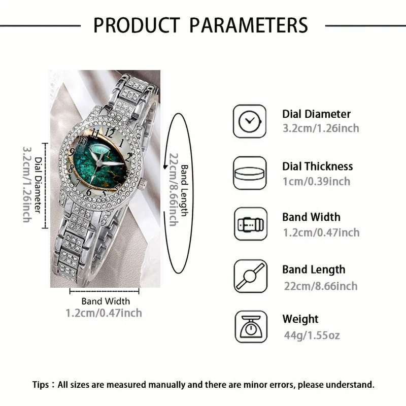 1Pcs Watch Plus Jewelry Casual Quartz Bracelet Accessory Watch Jewelry