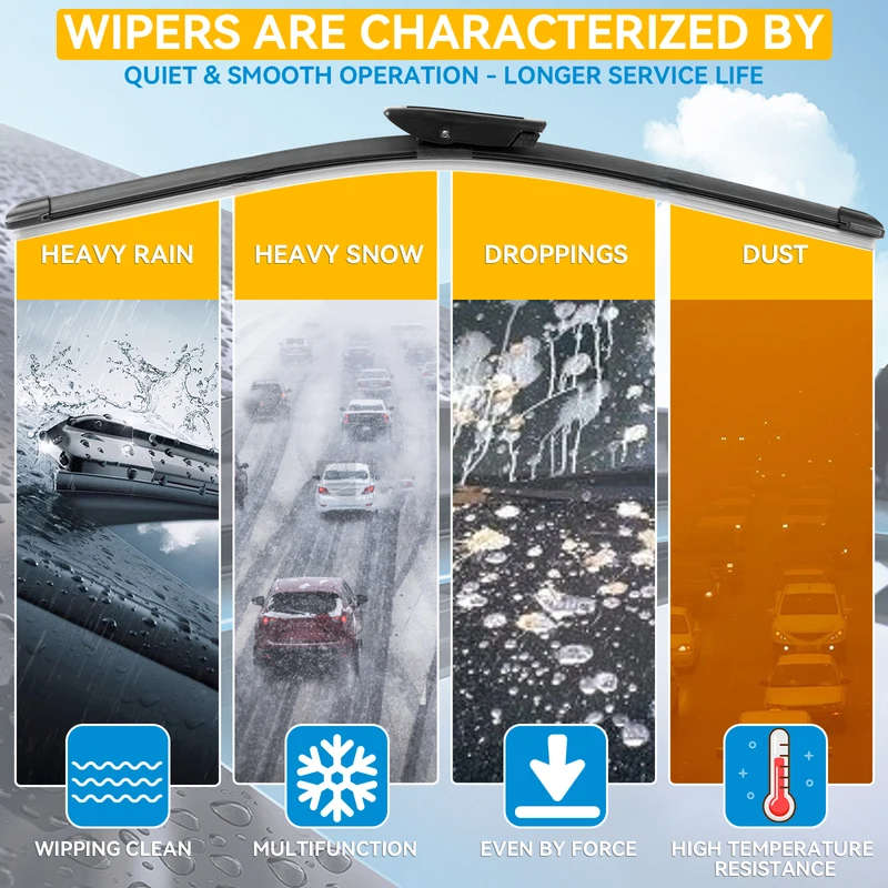 Windshield Wipers Size 76.2Cm 66.04Cm