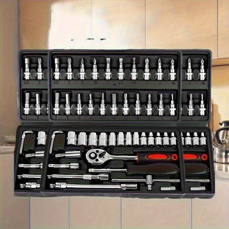 Screwdriver Bit Tool Set Color Black 46 Piece Set