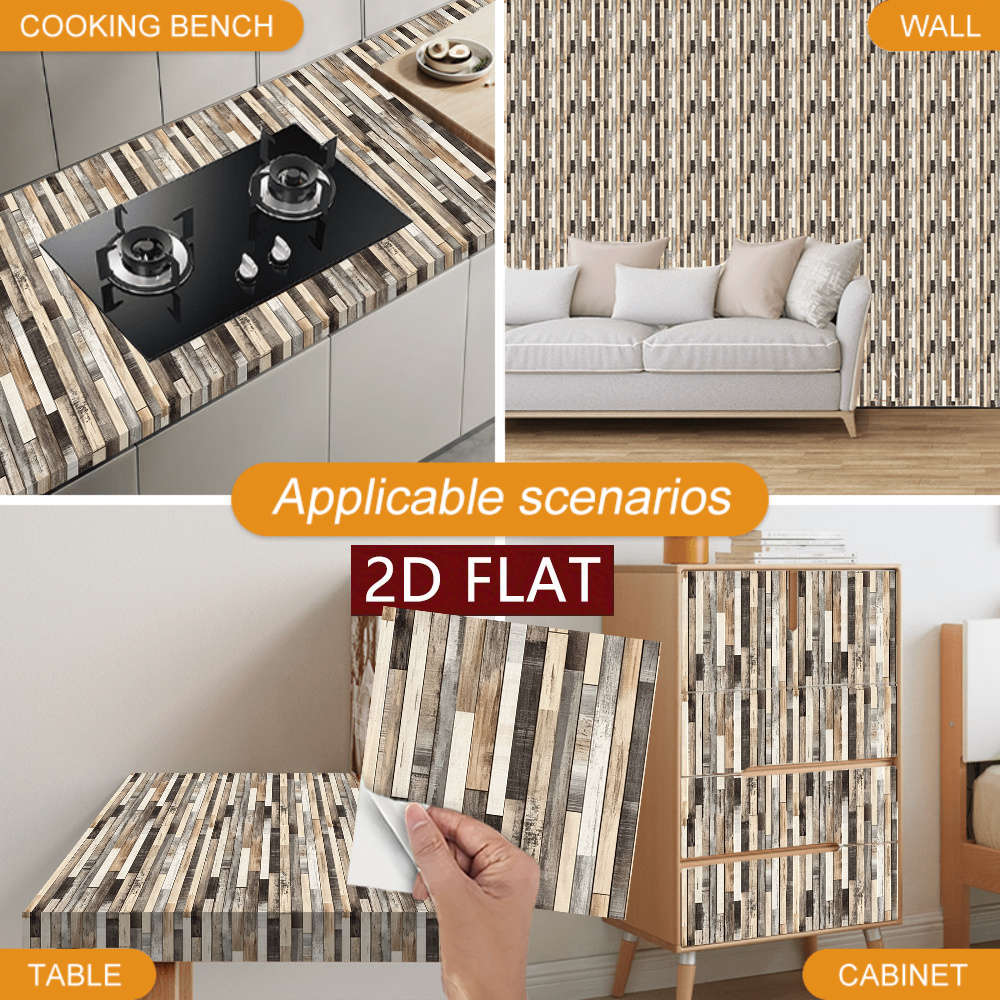 Self Adhesive Floor Stickers 5.91X5.91Inch15X15Cm 10Pcs