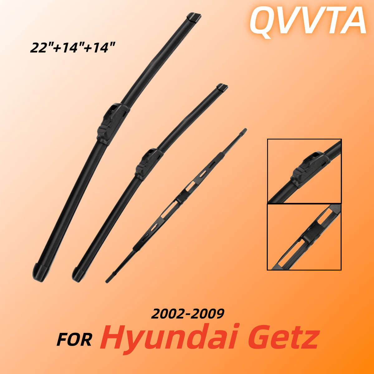 Windshield Wipers Model For Hyundai Getz 2002 2009