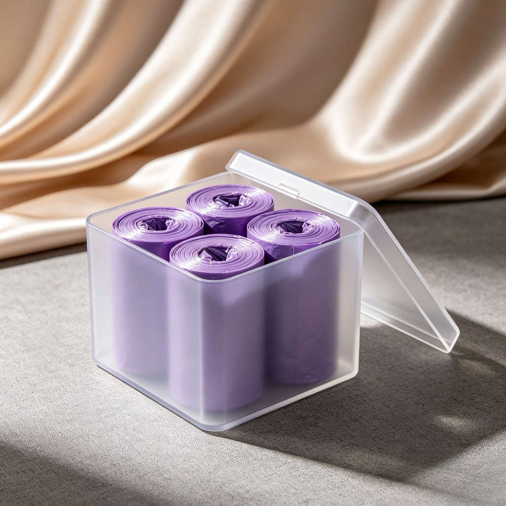 Trash Bag5 Rollspurple 100 Pcs