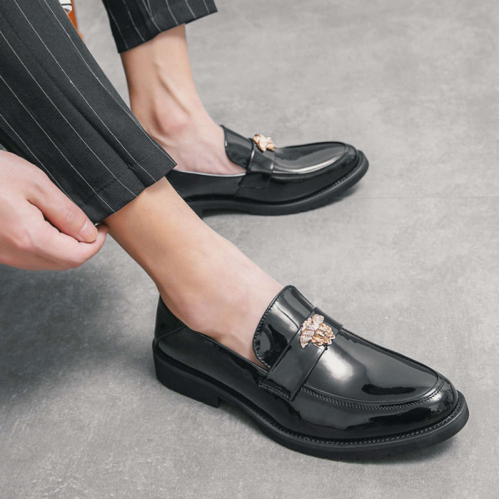 Mens Leather Shoes Color Black Sizeuk 8