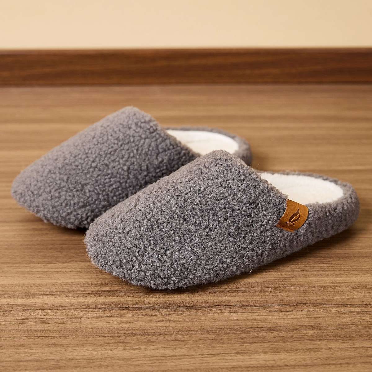 Cotton Slippers Color Grey Sizeuk 7.5