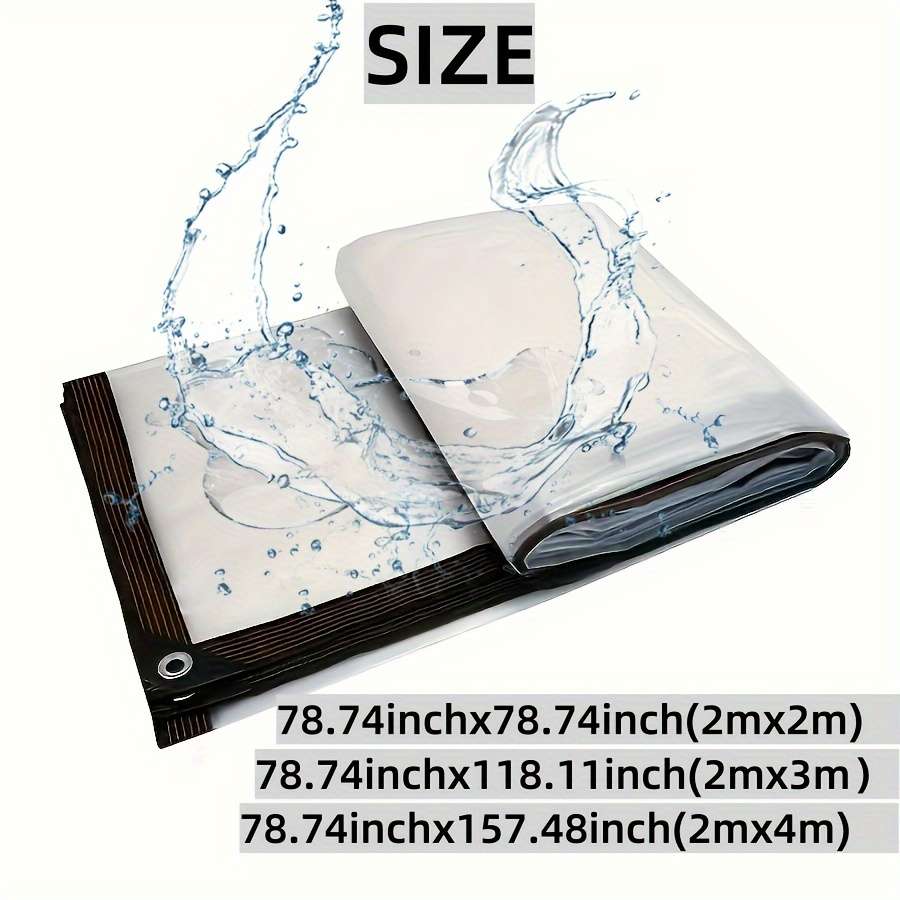 Transparent Rainproof Fabric Size 4*2M
