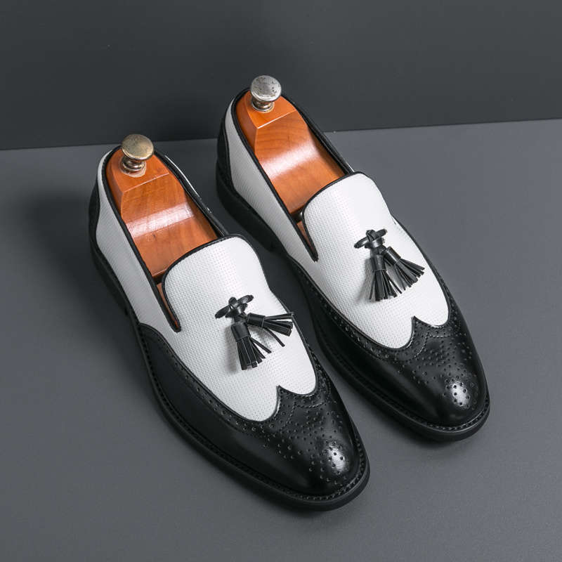 Mens Leather Shoes Color Black Sizeuk 7