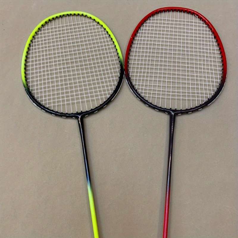 Badminton Racket Color 37  Red  2 Beats 1 Pack