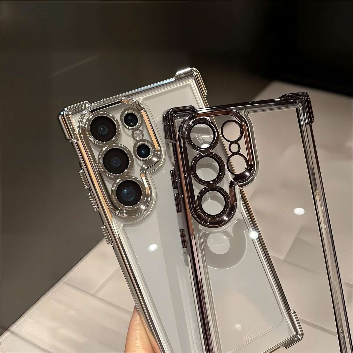 Phone Case Silvery Compatible Model Galaxy S24
