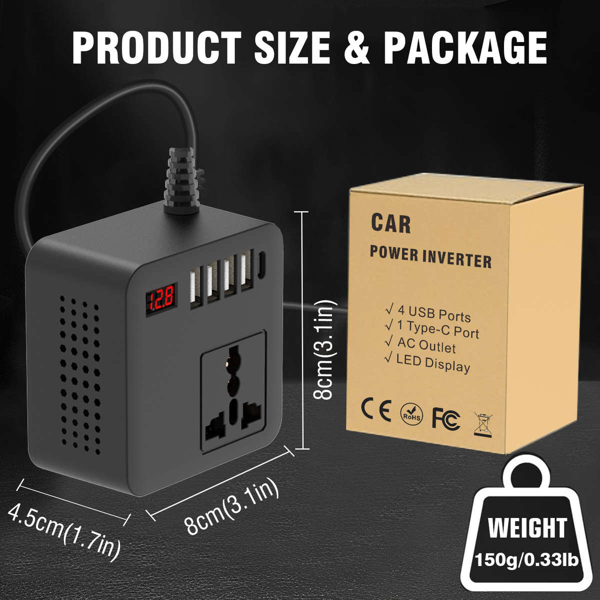 Inverter Model Universal Socket 300W