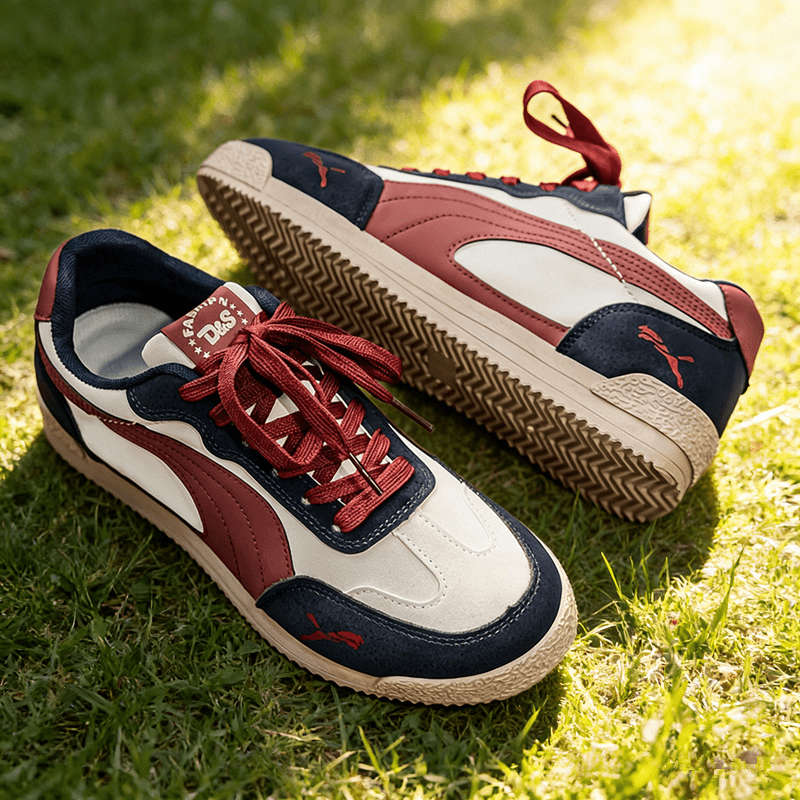 Sneakers Color Beige Red Sizeuk 7