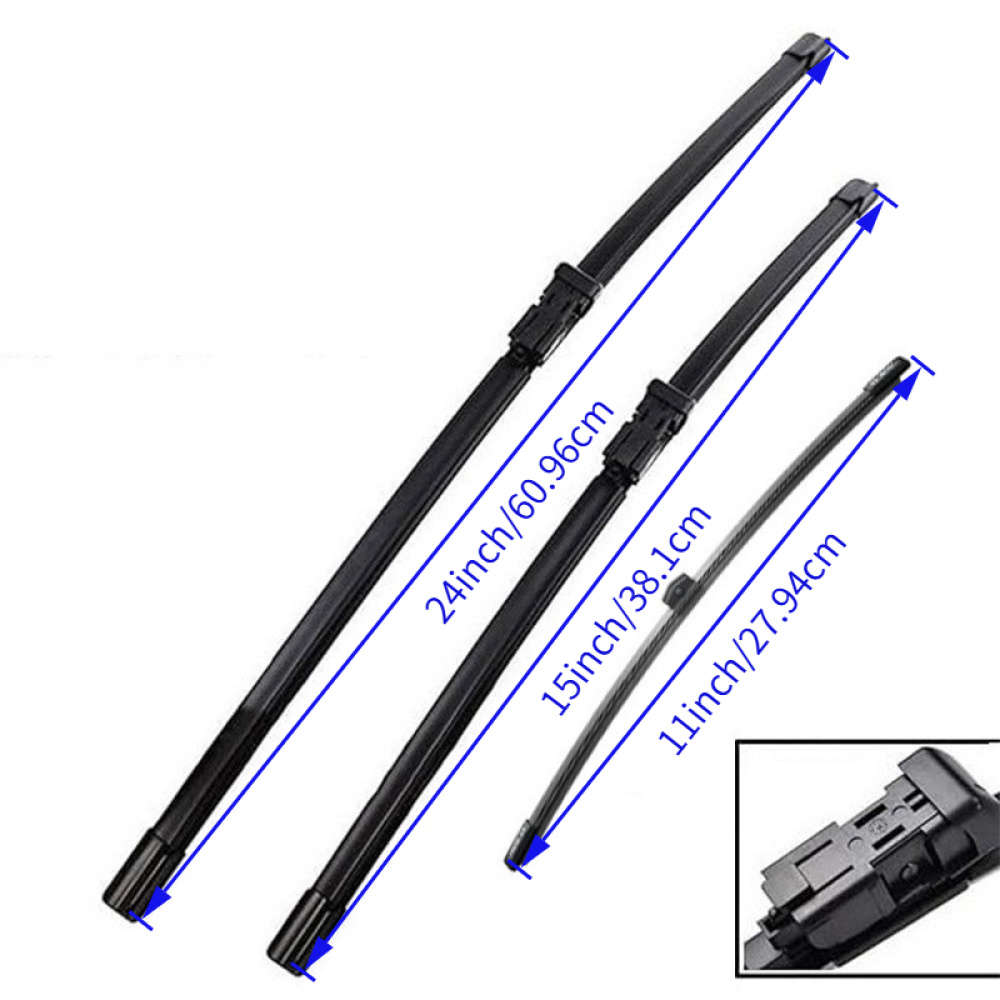 Windshield Wipers Quantity 3Pcs