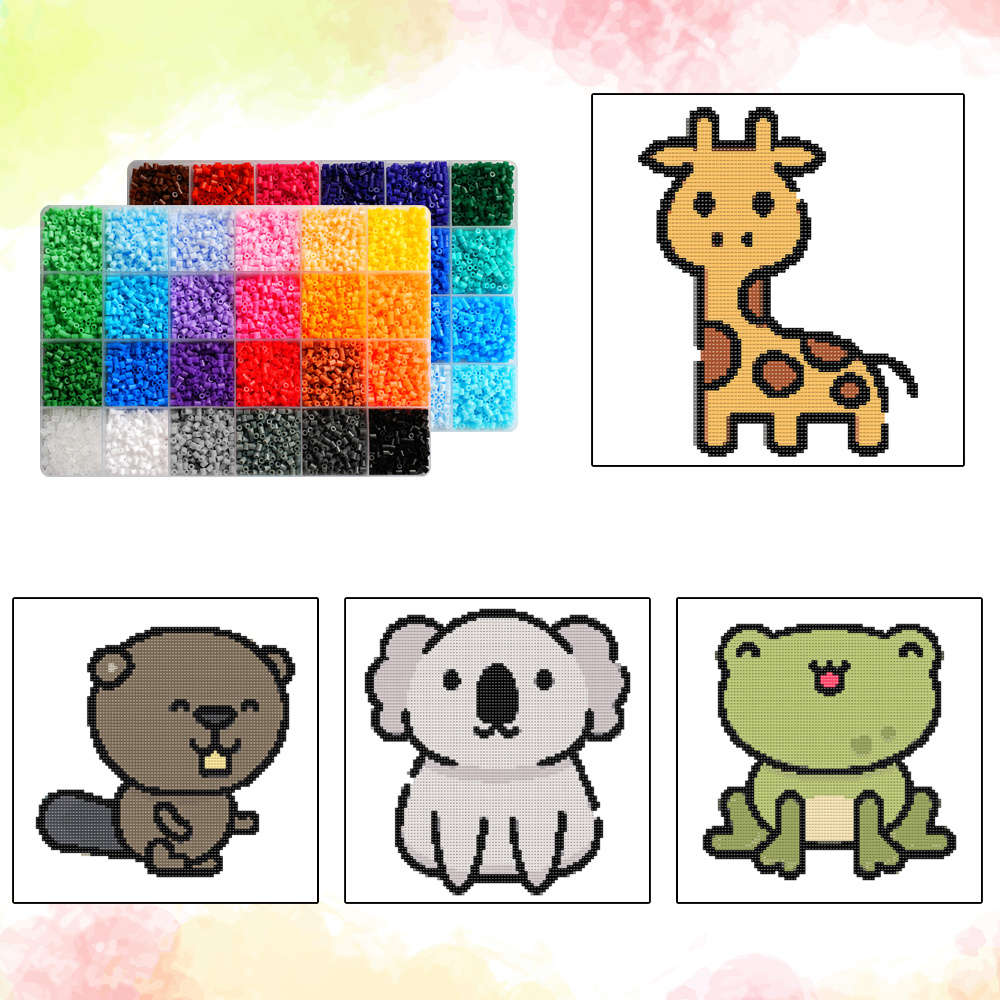 Perler Bead Set 48 Colors Box