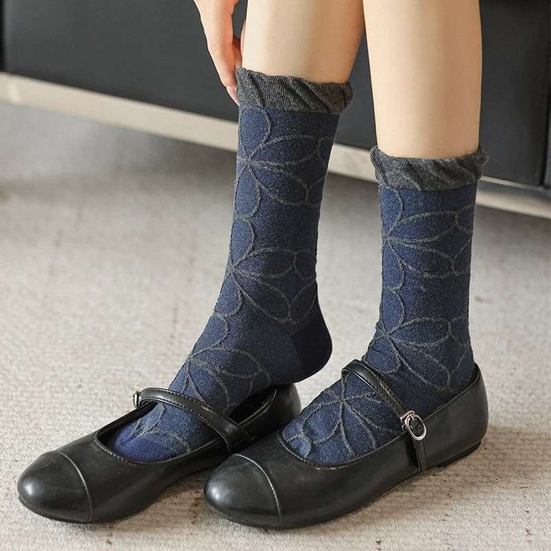 Women S Socks Color Mix 5 Pairs Size Onesize