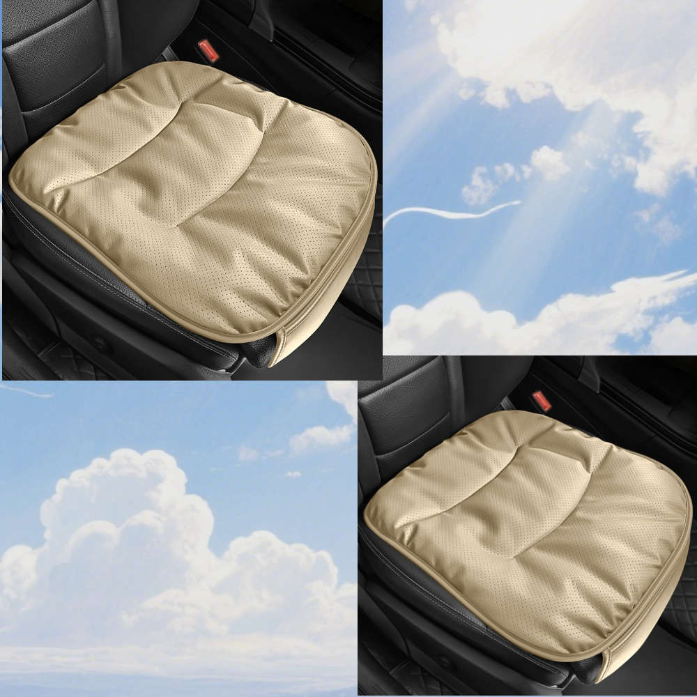 Car Seat Cushion Gray Quantity Square Mat*2