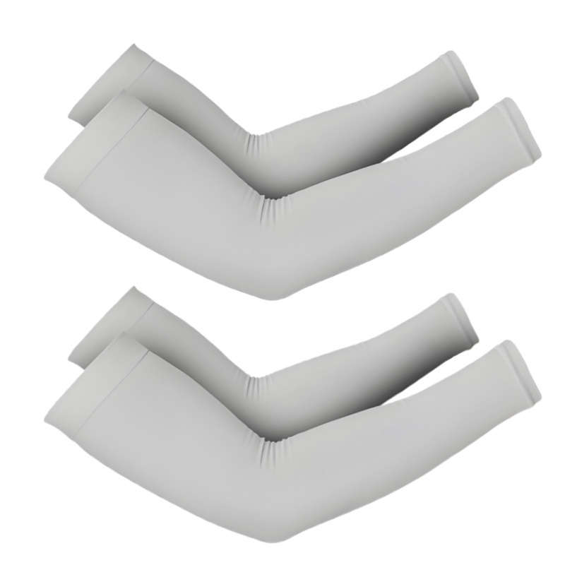 Sunscreen Sleeves Color Grey Quantity 2 Pairs